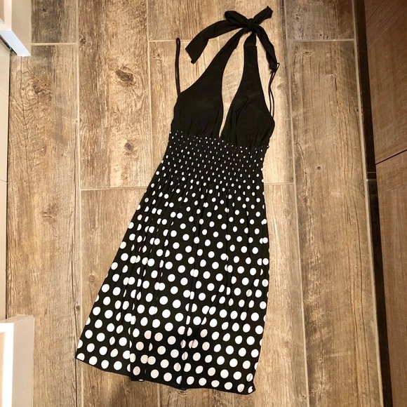 Body Central Dresses & Skirts - Halter Polka Dot Dress